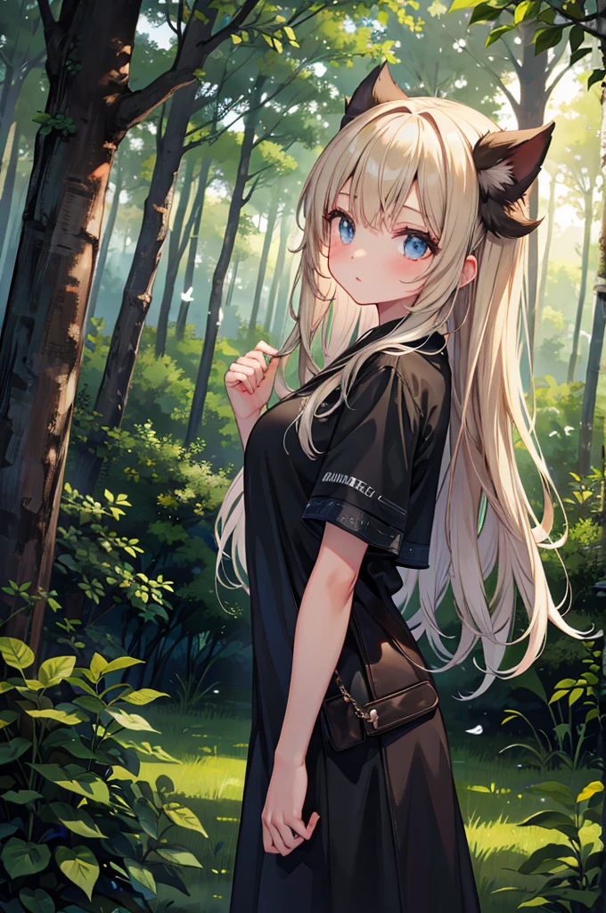 hunter,beautiful girl,forest,Dark,