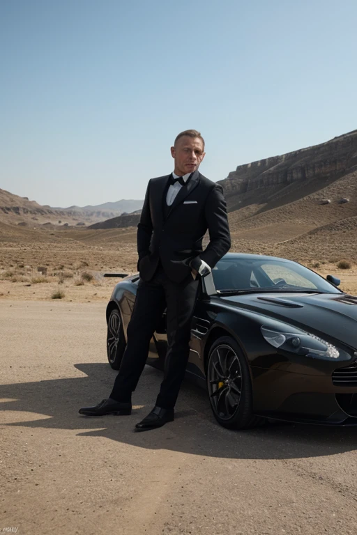 James Bond with Aston Martin