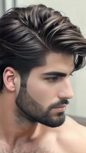 make a beautiful image of the judaean men Stylish hair with focus on the face
