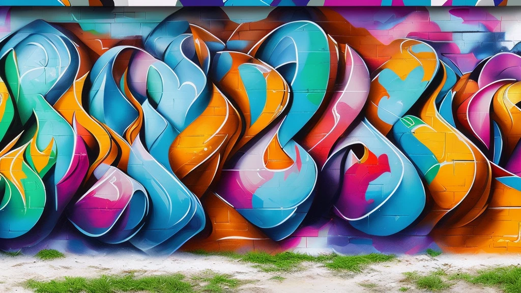 A wall, with ultra-realistic graffiti, in the style of wynwood walls