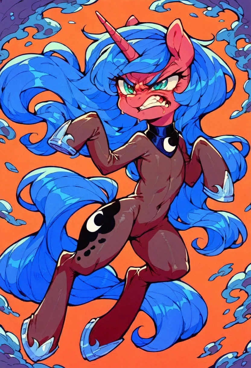 Pony luna bodystocking  submissive   angry 