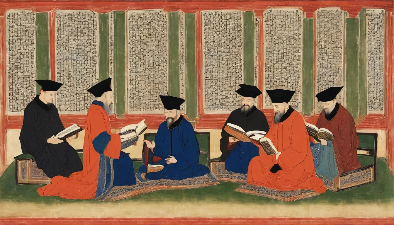 images of scholars reading