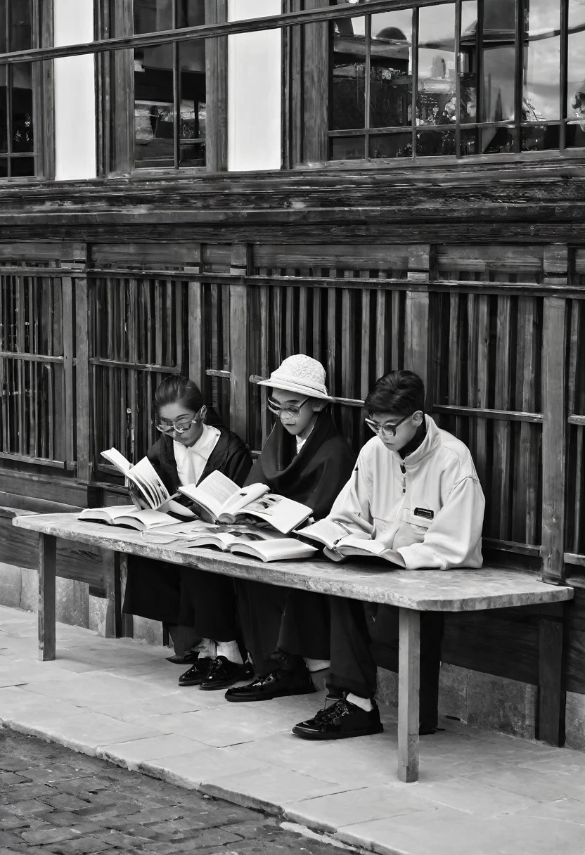 scholars reading