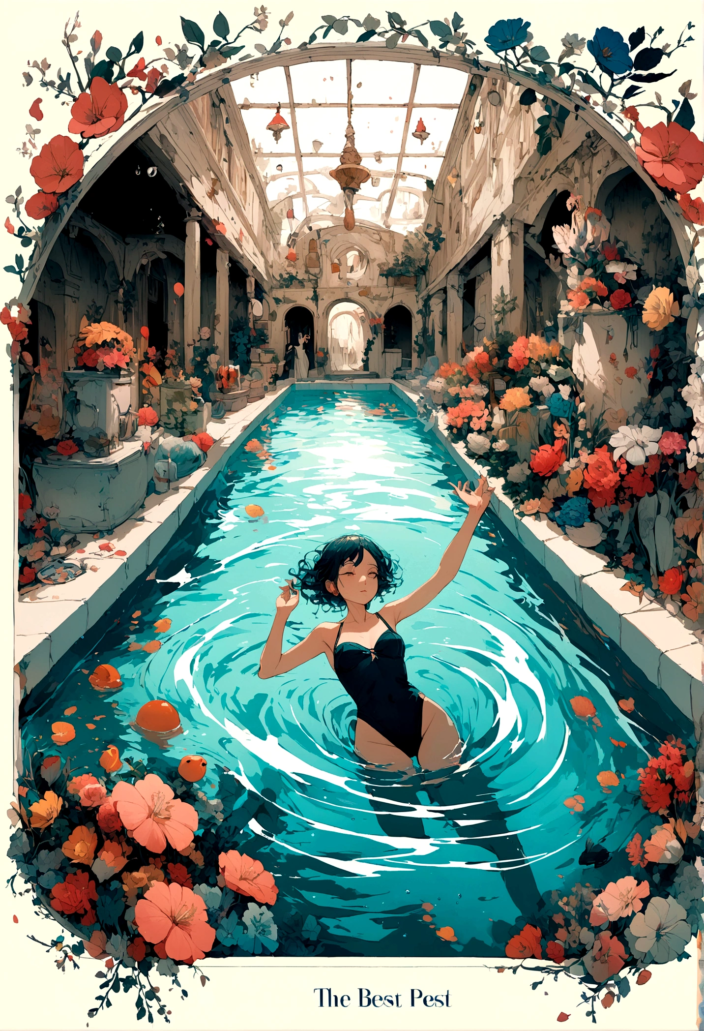 Awards "The best water", Floating in the pool