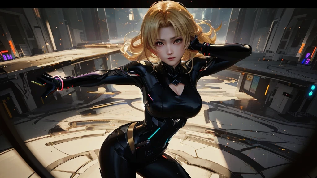 anime: style image of a woman in a black suit standing in a futuristic environment, best anime wallpaper 4k konachan, anime rudo 8k, 4K anime style, cushart krenz art key women, android heroine, portrait of a female anime heroine, cushart kenz, krenz cushart y artgerm