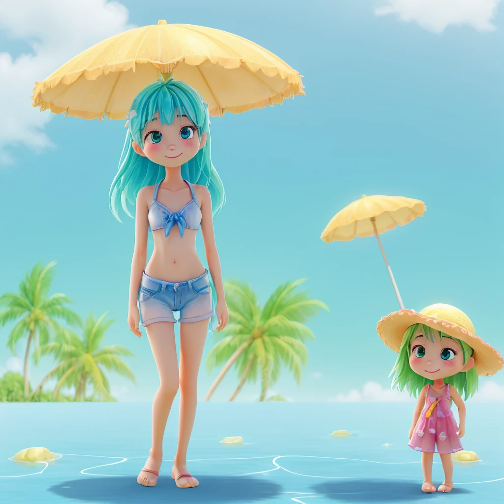 Summer vacation Shining clear々Shii It gives you a positive feeling that makes you feel good。