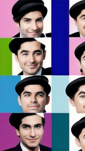 Have a group of modern jews gathered together focusing on faces.