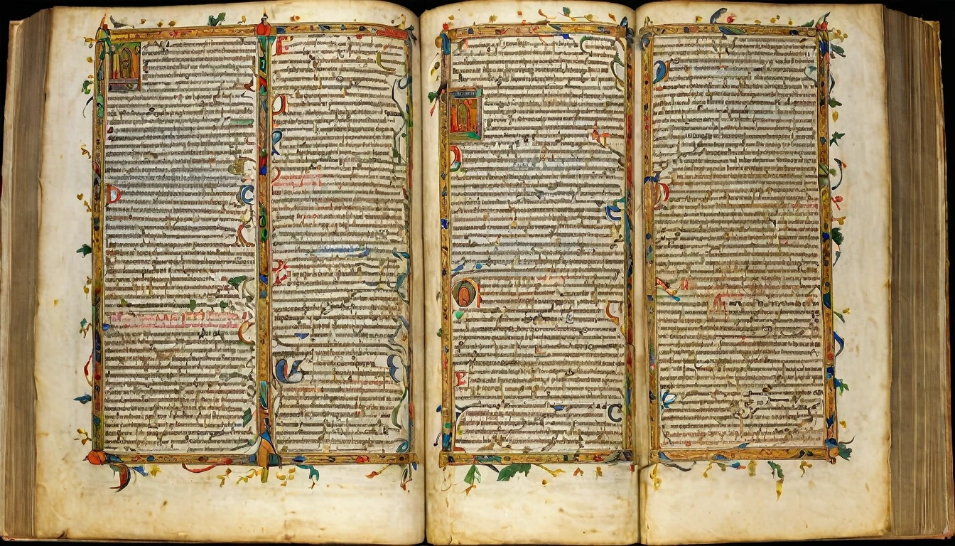 pages from the book of enoch, highlighting clear annotations and translations