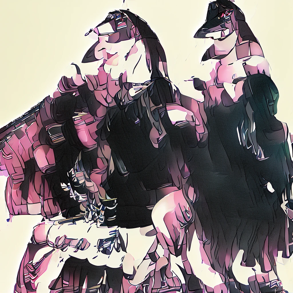 Aeromorph, male, eurofighter typhoon, black sclera, white pupils, plane wings, plane tail, grey body, wearing a black thong with a giant bulge, standing in empty hangar, posing, alone, 