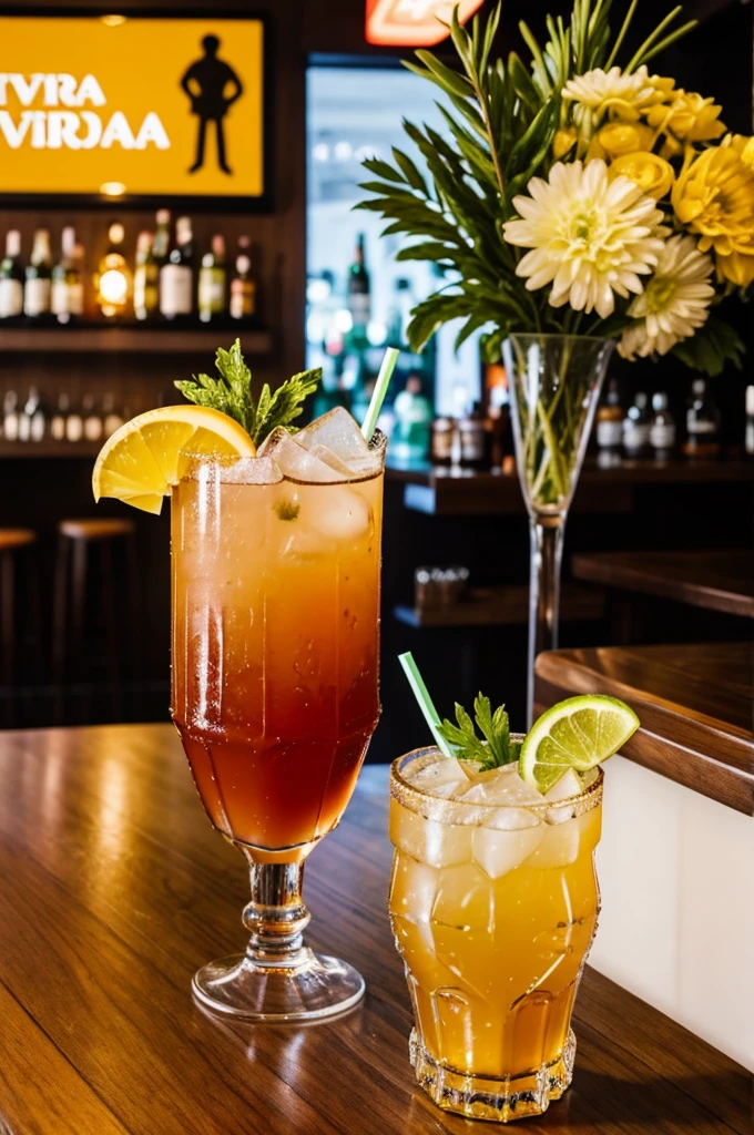 I have a Gastro bar called La Victoria, I want it in a joking way, youthful and fun a publication is made with an Instagram post, celebrating emoji day, a riddle from a saying or a movie that is related to my business, which is food and cocktails and micheladas