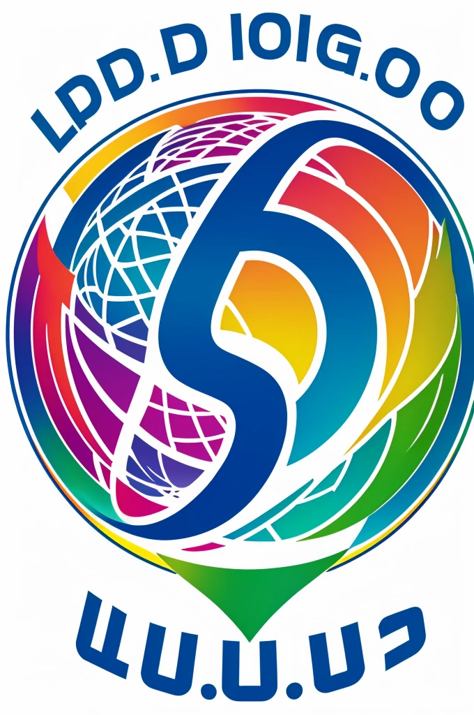Psychedelic logo with acronyms: "L.S.d"
de bajo: "dietilamida de ácido lisérgico"