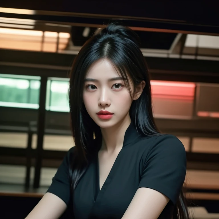 8k images, Shot with a high quality Fuji 45 camera., Pixels, best quality, Masterpiece:1.2), (realistic, photo-realistic:
1 woman,cute, ผู้หญิงlong hairชาวเอเชียตะวันออกเฉียงใต้ที่มีใบหน้ากลม, Open the aperture wide., professional lighting, Sony A7R4, 50 mm sitting lens. 2 long hairชาวเอเชียตะวันออกเฉียงใต้ที่มีใบหน้ากลม,  Large bust measures 36 inches., Warm light, long hair,black eyes,abdominal muscles, The body is beautiful and strong., thick hips, rounded chest, (digital painting, HDR, high contrast), 3d, 8K, 45,000,000 pixcls,,