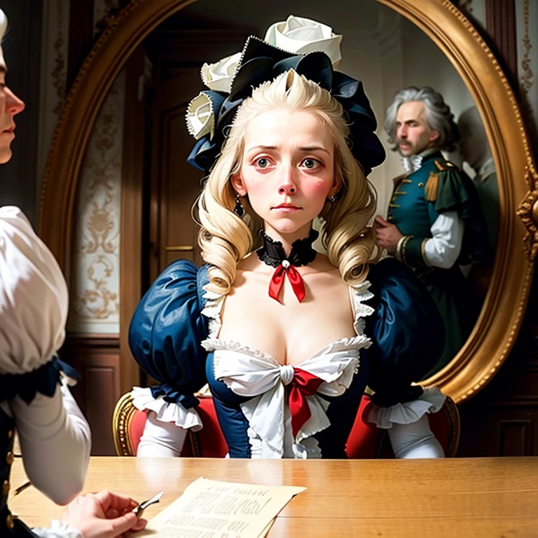 Humiliated Marie Antoinette in her last day before execution