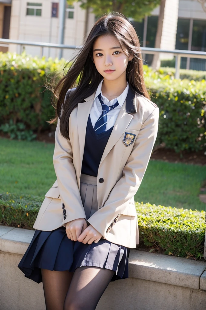 campus,Female high school student,Uniforms