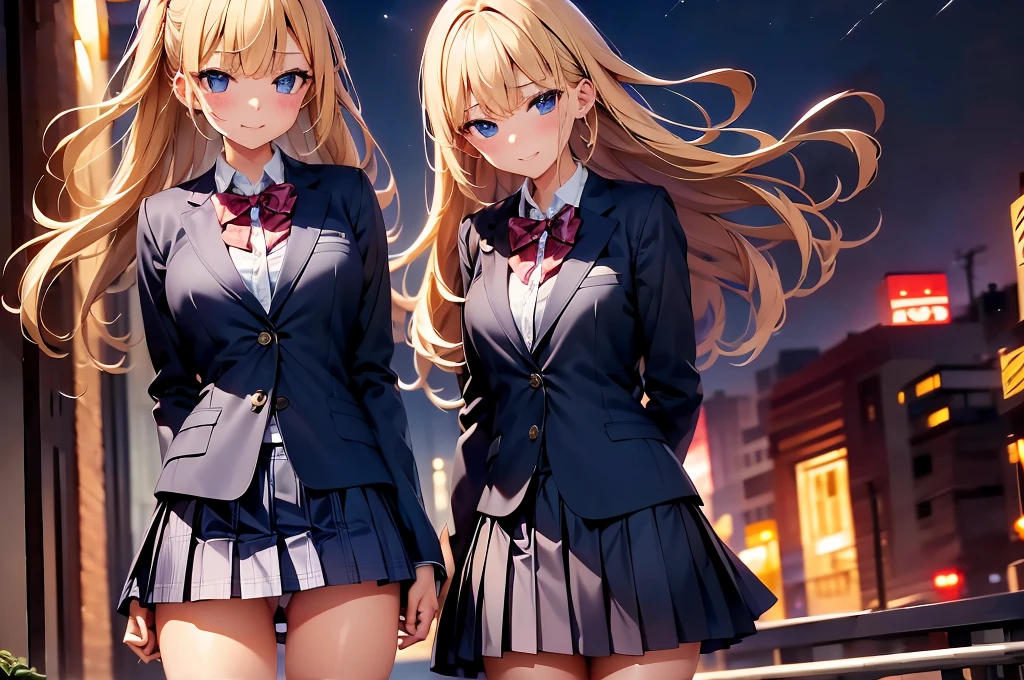 Highest quality、beautiful girl、Blonde、、skirt、Panty shot、Standing posture、Embarrassed face