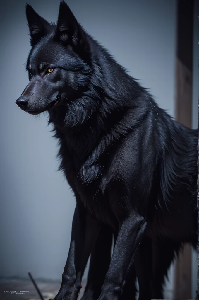 a dark wolf on the Nerve 