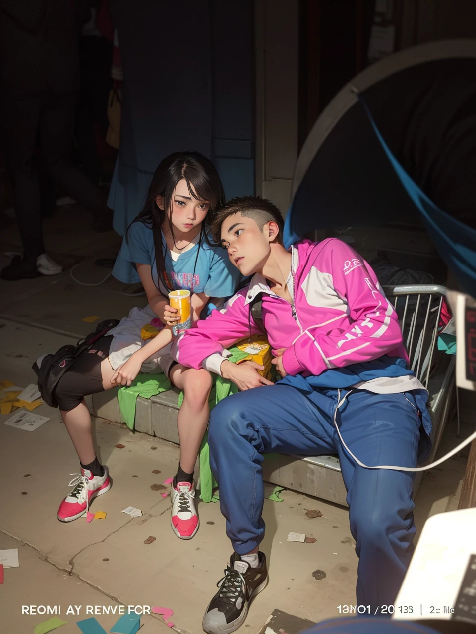 High school years, A boy and a girl fell in love