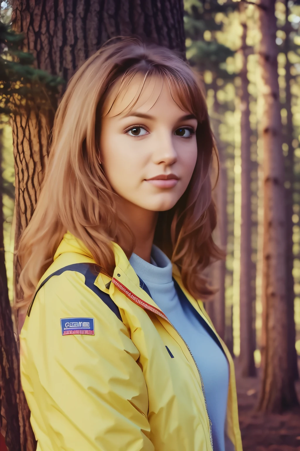 very sunny forest
