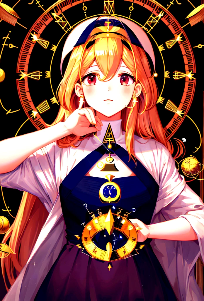 a portrait of ((libra constellation: 1.5)) observed by astrologer looking to the sky at  in the night sky, an extraordinary beautiful woman, there is magic in her eyes divining the future from the Libra constellation, blond hair, dynamic hair style, wearing an intricate dark red dress decorated with glowing stars, she looks to the night sky seeing the ((Libra constellation in the sky: 1.5)), vibrant, Ultra-high resolution, High Contrast, (masterpiece:1.5), highest quality, Best aesthetics), best details, best quality, highres, 16k, [ultra detailed], masterpiece, best quality, (extremely detailed),