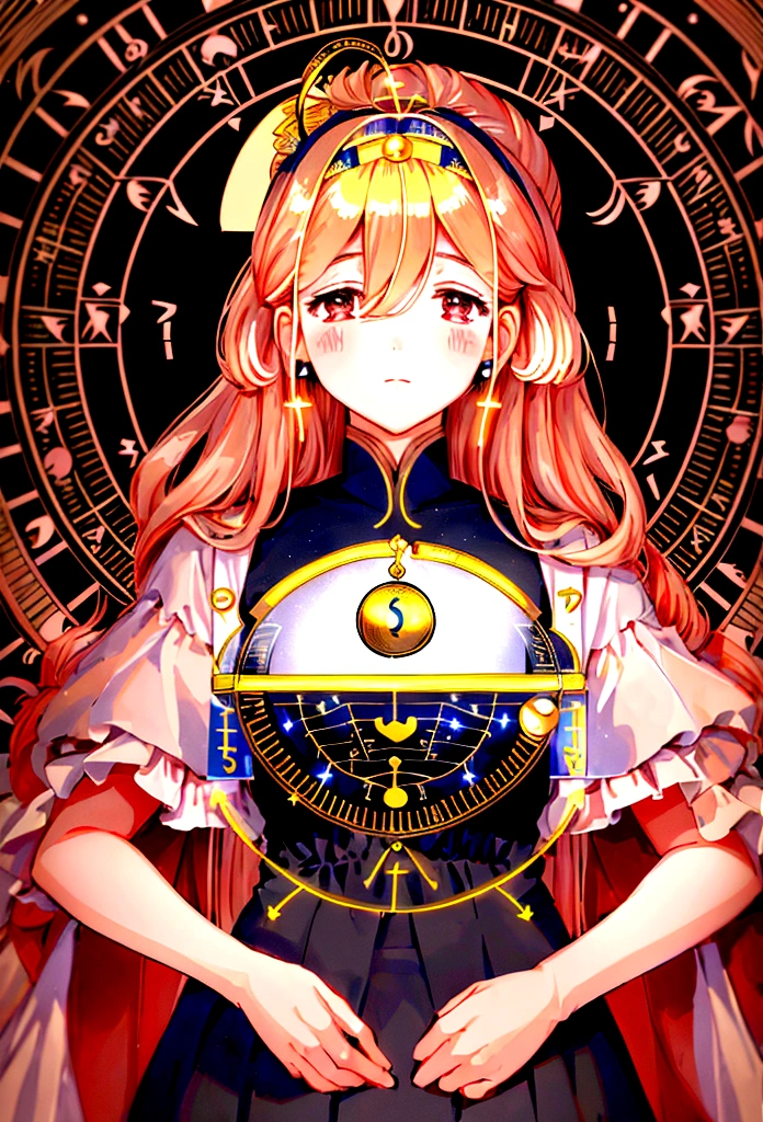 a portrait of ((libra constellation: 1.5)) observed by astrologer looking to the sky at  in the night sky, an extraordinary beautiful woman, there is magic in her eyes divining the future from the Libra constellation, blond hair, dynamic hair style, wearing an intricate dark red dress decorated with glowing stars, she looks to the night sky seeing the ((Libra constellation in the sky: 1.5)), vibrant, Ultra-high resolution, High Contrast, (masterpiece:1.5), highest quality, Best aesthetics), best details, best quality, highres, 16k, [ultra detailed], masterpiece, best quality, (extremely detailed),