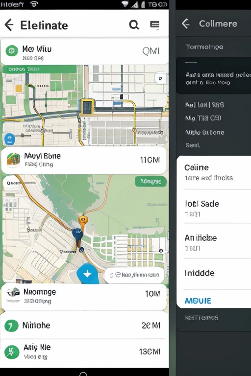 1. Home screen or description:
Image of a bus in the center Green borders o Elements:
Eco Bus logo at the top Navigation menu at the bottom 2. Real Time Location Screen or Description:
Map of Guayaquil Icon of the bus moving in real time o Elements:
Search bar to locate specific whereabouts Real-time notifications of detours or traffic 3. Payment screen or description:
Option to pay for the trip or Items:
Large button to generate QR code Recent payment history Available payment methods 4. Timetable Display or Description:
Bus schedules for different stops in Guayaquil or Elementos:
List of whereabouts with specific times Option to set reminders Specific Elements • Main Menu:
or Options:
See bus in real time Pay with QR code Bus schedules Notification configuration Color Scheme • Green: To highlight important buttons and notifications • Gray: For backgrounds and children