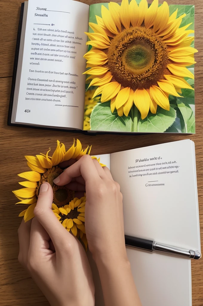 Create 40 images narrating the song Sunflower Priscila Alcântara to make a flipbook
