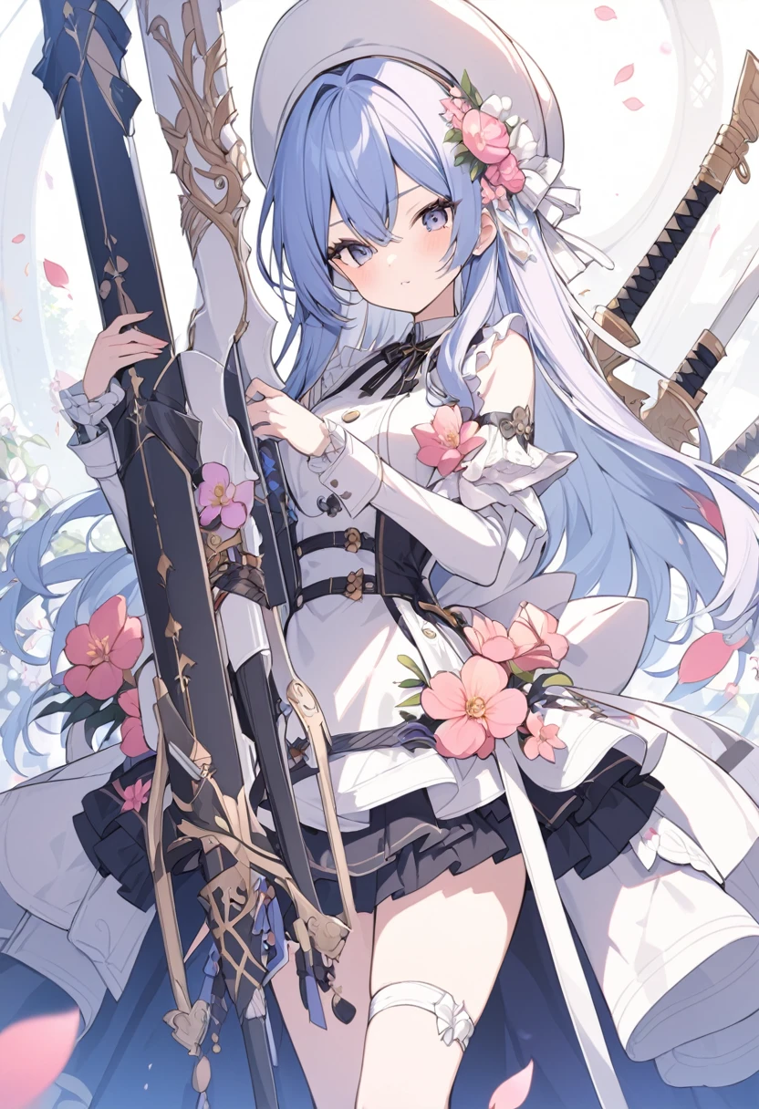 beautiful weapons with flowers