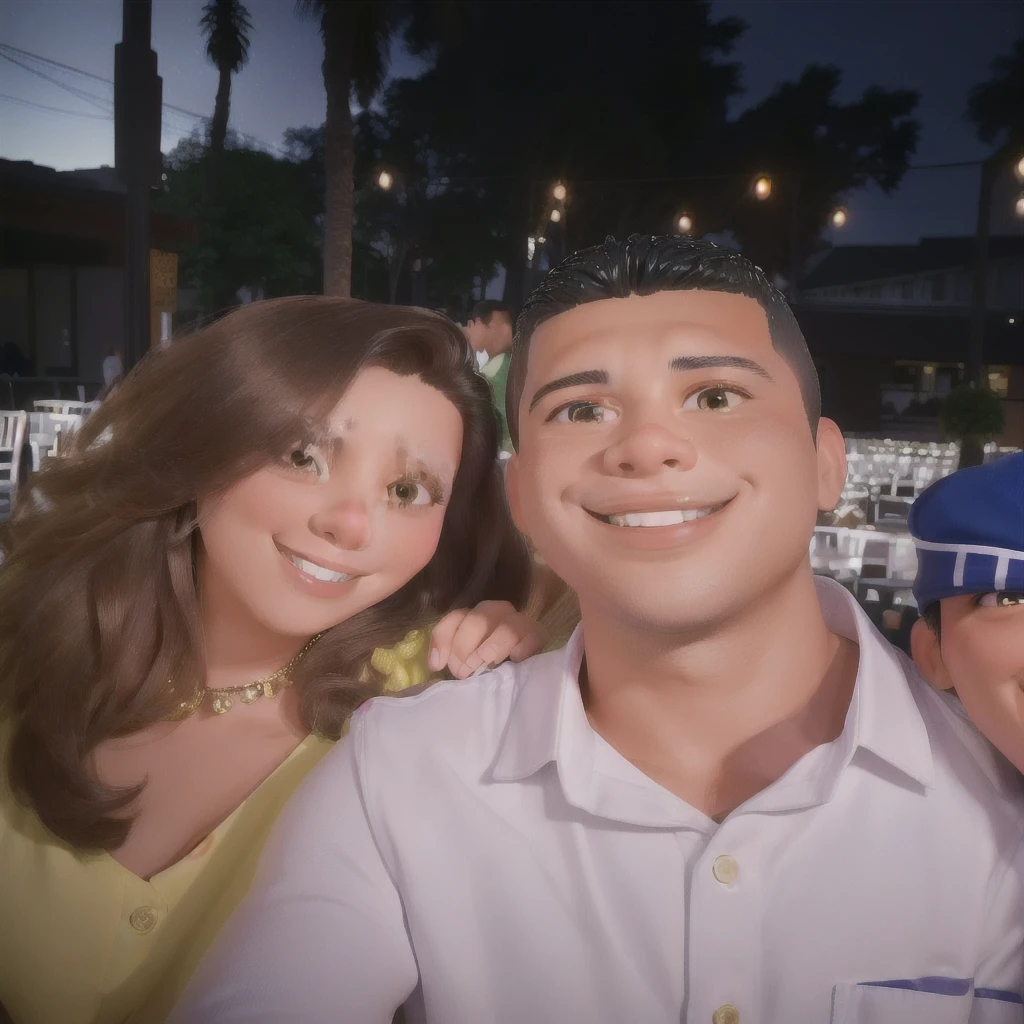 they are posing for a Photo together at a restaurant, powder Nándor Katona, night!, happy couple, lovely couple, ronaldo luis nazario from lima, Photo, a Photo, profile picture, he is! about 30 years, both smiling at the camera, couple, ronaldo luis nazario de lima, night, Photografia selfie 8k