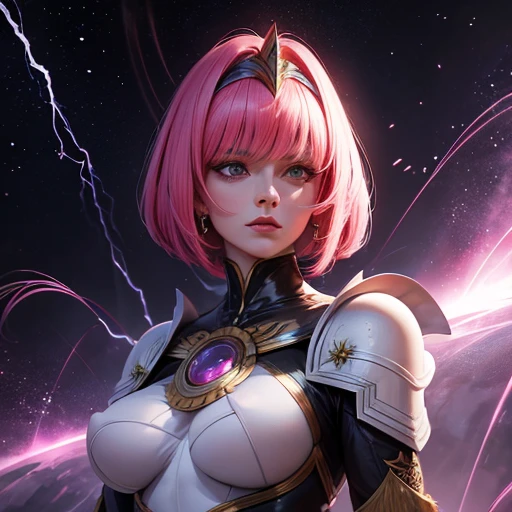 One girl, Star Mage, Pink haired Maria Chiquinha, Space comet, leotard suit