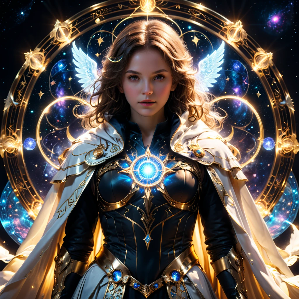 astrologer,glowing cloak,perfect anatomy,innocent,glowing metatron symbol,cinematic lighting,(masterpiece,8k,Professional,perfect composition,very aesthetic,absurdres,ultra-detailed,intricate details:1.2),perfect proportion