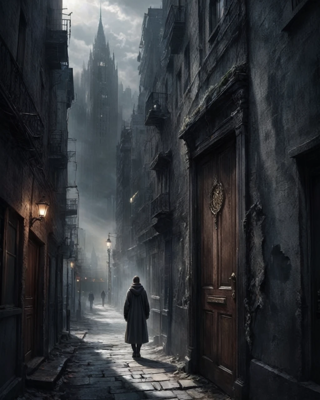 I see a vision arising, gloomy Fading In the city called Ordinary An eye of light reveals a door to the end of the world REST rise and begin at will Depends on your heart Can bear the chills of your scar Draw in the expanding world When will the longing fade away?