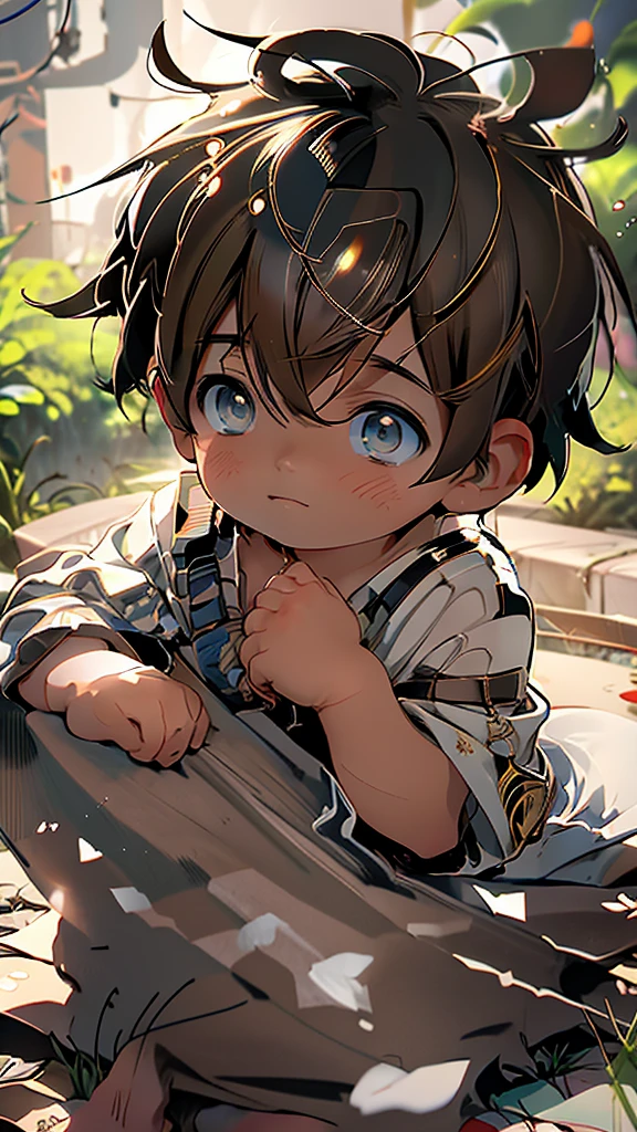 chibi  anime boy 4 years  laying on the ground with his head on his hands, cute anime, menino anime, cabelo loiro olhos azuis, olhos azuis e cabelos loiros, Cabelo loiro e olhos azuis, garoto fofo, anime chibi, menino loiro, cabelo loiro olhos azuis, menino loiro com olhos amarelos, Papel de parede de anime, anime chibi, menino pequeno, anime!!!!!!!!!!!!!!!