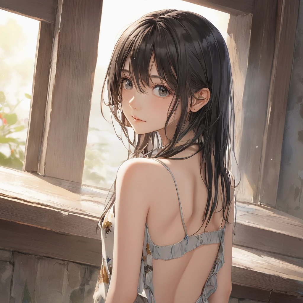 (masterpiece, Highest quality:1.2), One girl, alone,bony body、、Anime Style