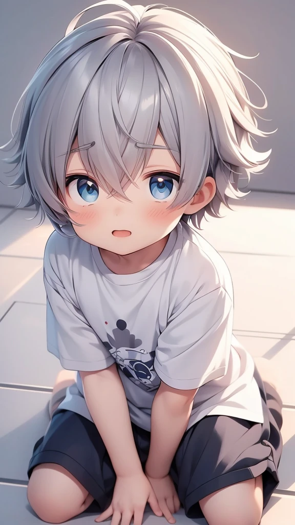chibi anime boy 4 years laying on the ground with his head on his hands, cute anime, menino anime, cabelo loiro olhos azuis, olhos azuis e cabelos loiros, Cabelo loiro e olhos azuis, garoto fofo, anime chibi, menino loiro, cabelo loiro olhos azuis, menino loiro com olhos amarelos, Papel de parede de anime, anime chibi, menino pequeno, anime!!!!!!!!!!!!!!!