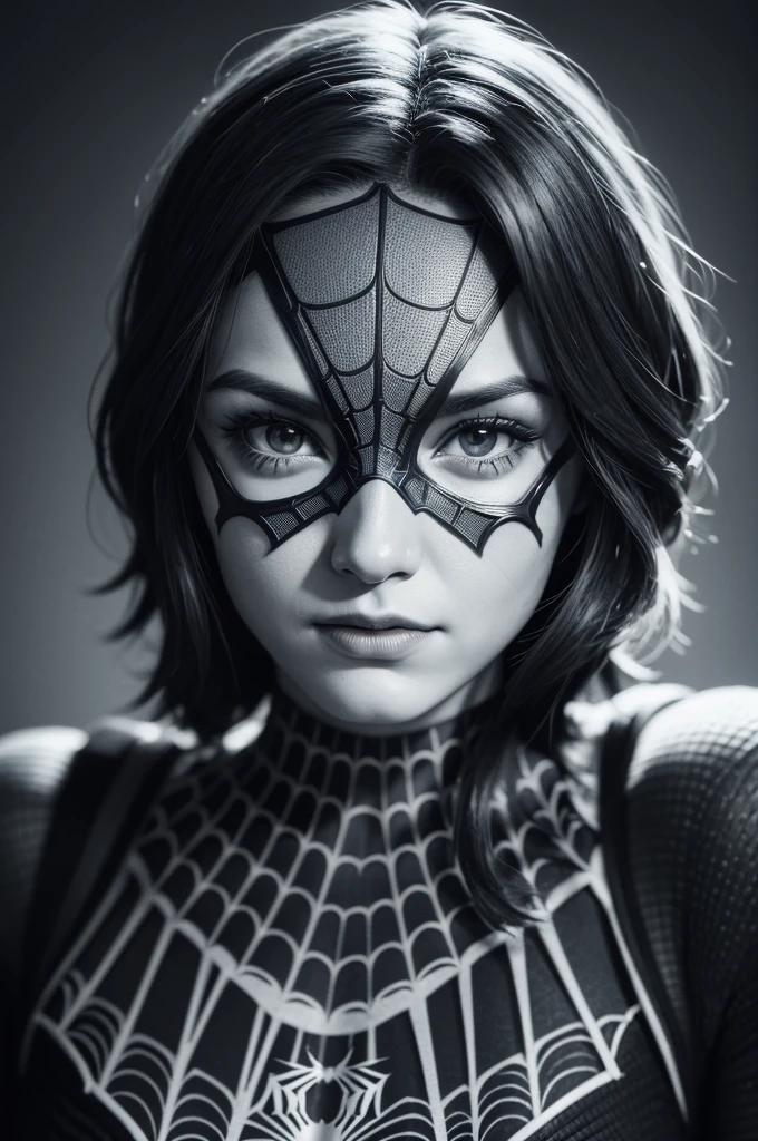 A photograph of Spider-Man, without mask, the 20s, bonitas, face detailed, looking at the camera, portraite, 8k hd, high qualiy