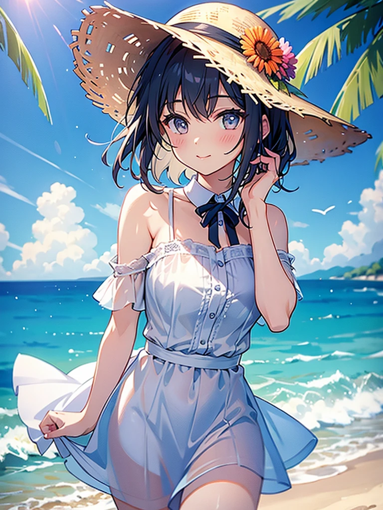 Woman in summer clothes