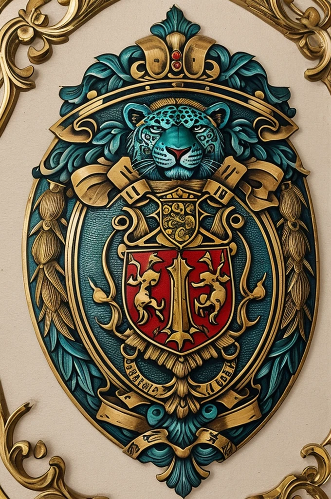 A Yaguargos family crest knowing that Yaguargos means Noble Jaguar Eye