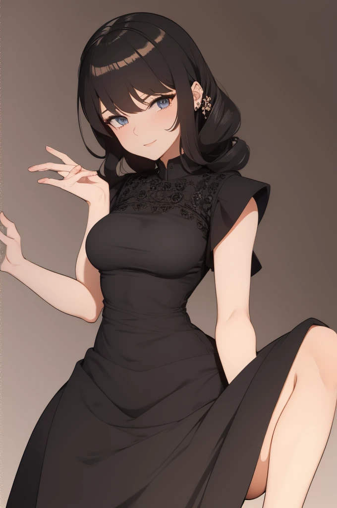 Beautiful girl, detailed dress, mafia