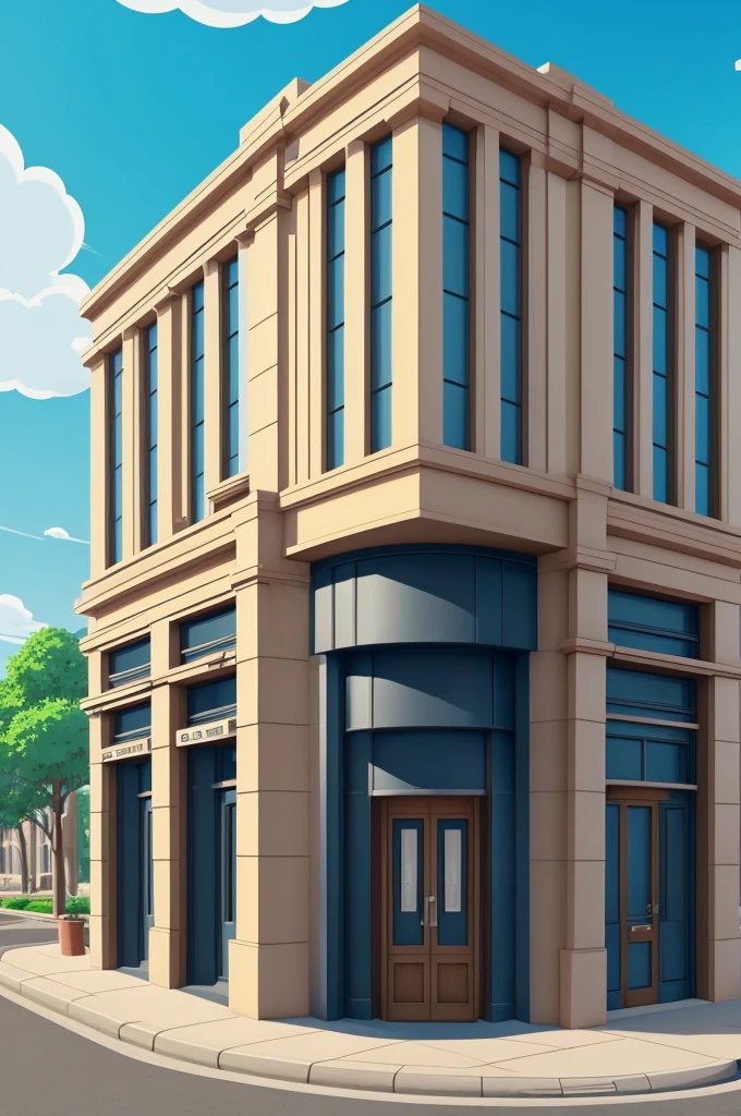 ((Best Quality)), ((animated cartoon)), (detailed), a bank🏦