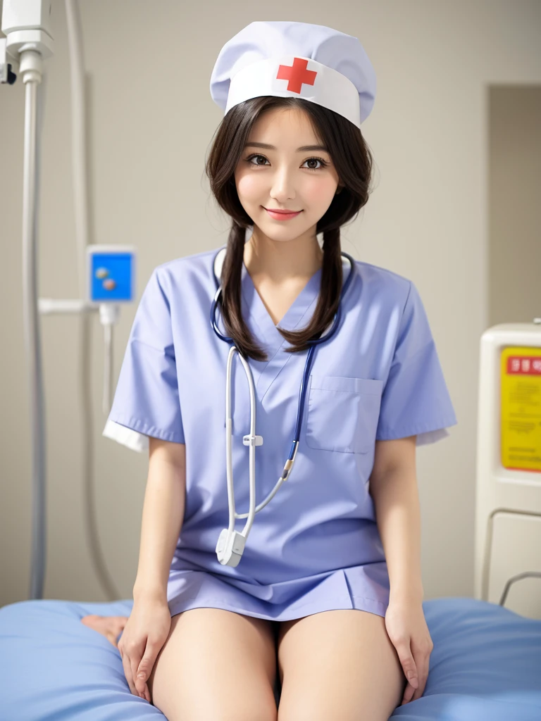 Cute girl nurse hospital