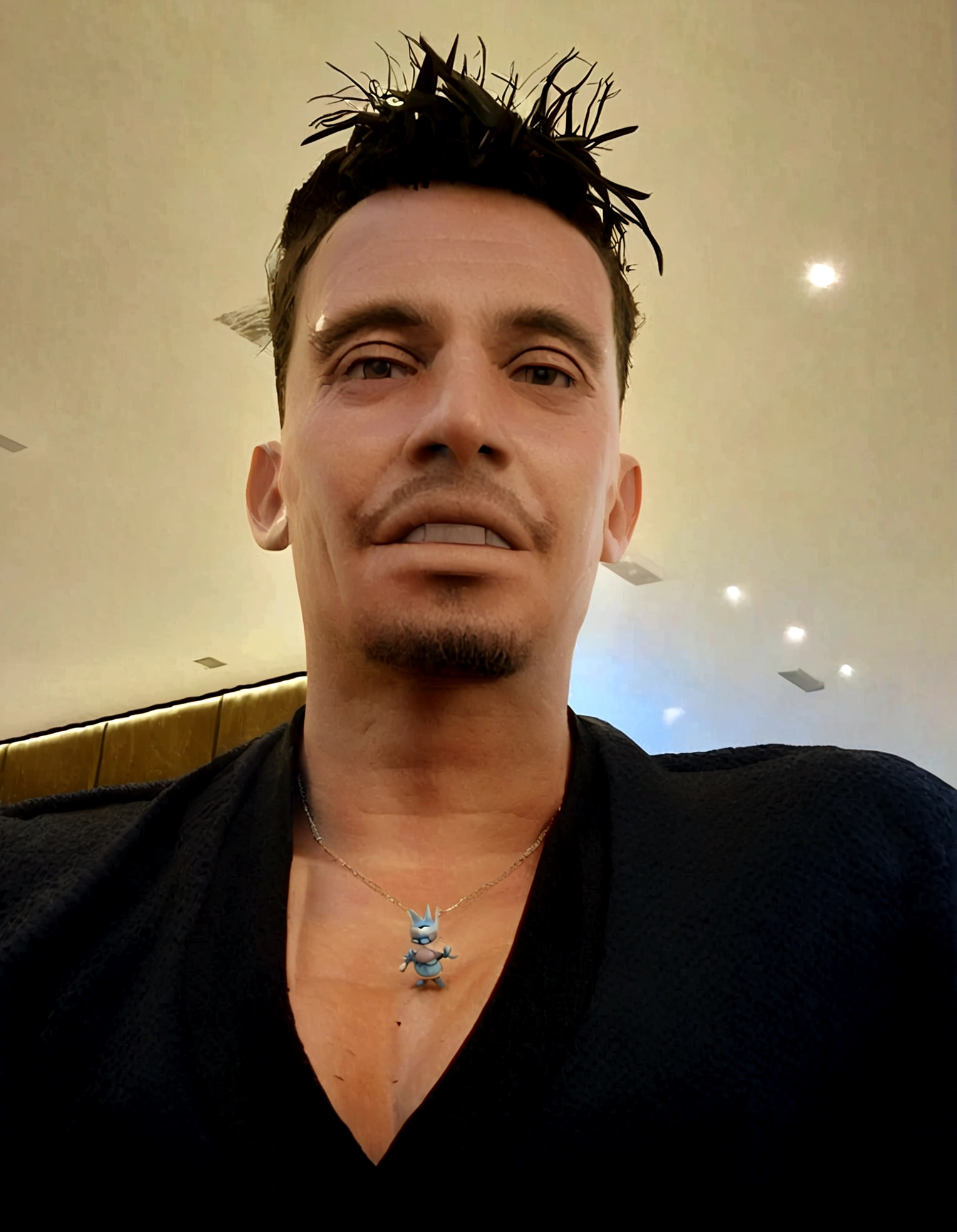 Cartoon character of a man in sunglasses and blue shirt, animation character, stylized character, style rendering]the animation, 3d stylized, Arnold Maya rendering, Stylized 3D rendering, toon render screenshot, 3d character, 3d character, Stylized 3D rendering, 3D character rendering, cartoon character, Personagem de close up, character posing,  (Pixar-style) (master part:1.2) (bokeh) (best qualityer) (skin detailed) (detailed texture) (8K) (Argilla) (cinematic lighting) (sharp focus