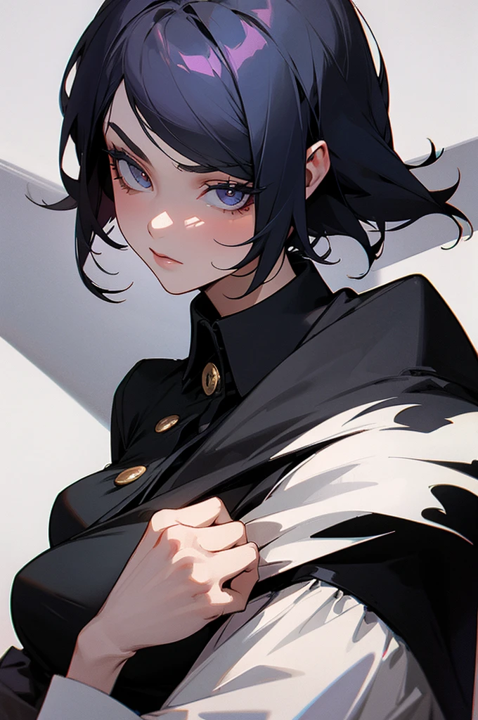Talk tomboy woman, ornate dress, mafia