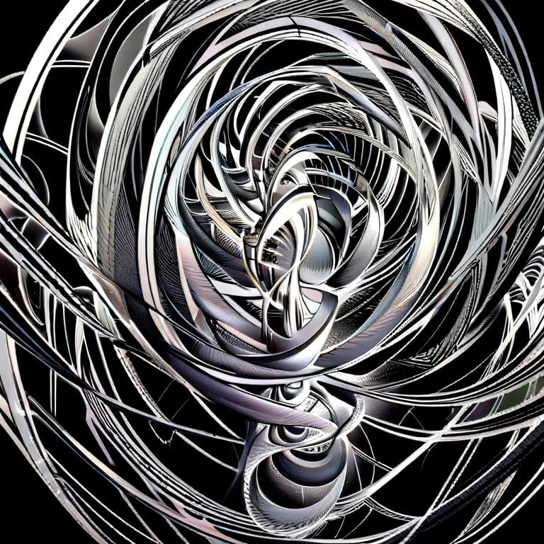 (Line Art:1.5),monochrome,A beautiful girl,Model shooting style,Abstract Painting, (Extremely detailed CG unified 8k wallpaper), A chaotic storm of lines rises from the complex liquid smoke overhead, Stylized abstract portrait of beautiful girl,Heavy Metal Style,postmodern industrial style,Surrealism,Beautiful woman sculpture figure made of thin metal wire, Golden curve structure, Wire sculpture of a woman, spiral滴金, metal curve composition, Winding Streets, Abstract woman sculpture, tiny vortex, Abstract Sculpture, twist, Rotation, complex metal wires, spiral, Long exposure photos, Smooth lines, Complex lighting