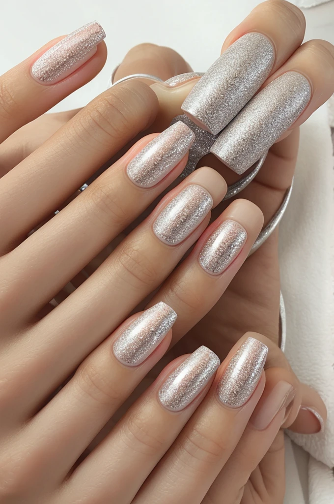 Silver colored logo with the following words:
Paola Vianney 
SPA
NAILS