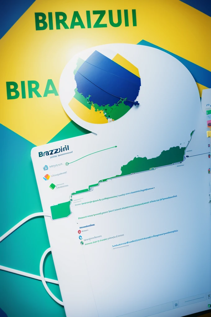 I want you to create an image of a mind map talking about Brazil&#39;s ecosystem 