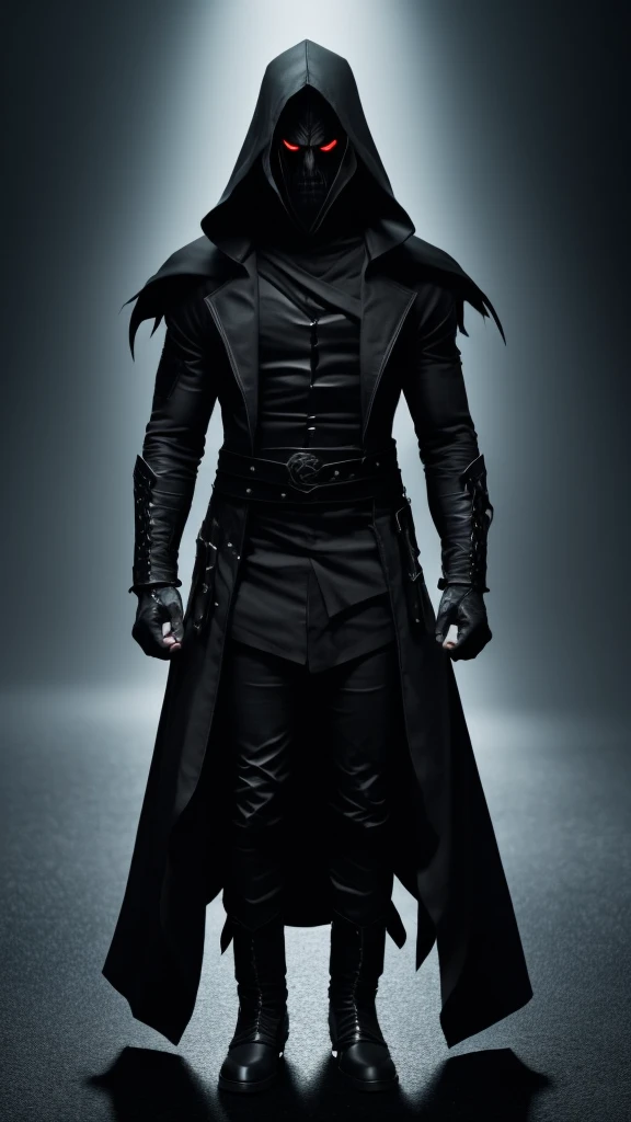 Image of an angry dark character with an insane posture
