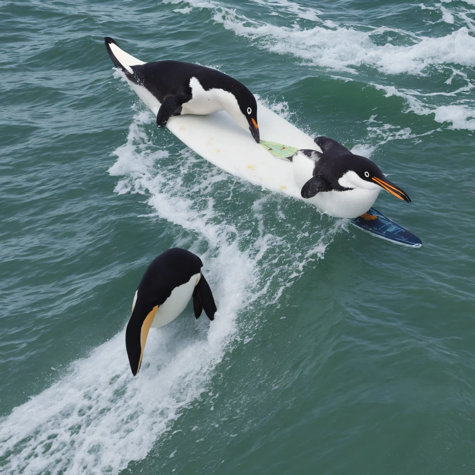 Surfing Penguin