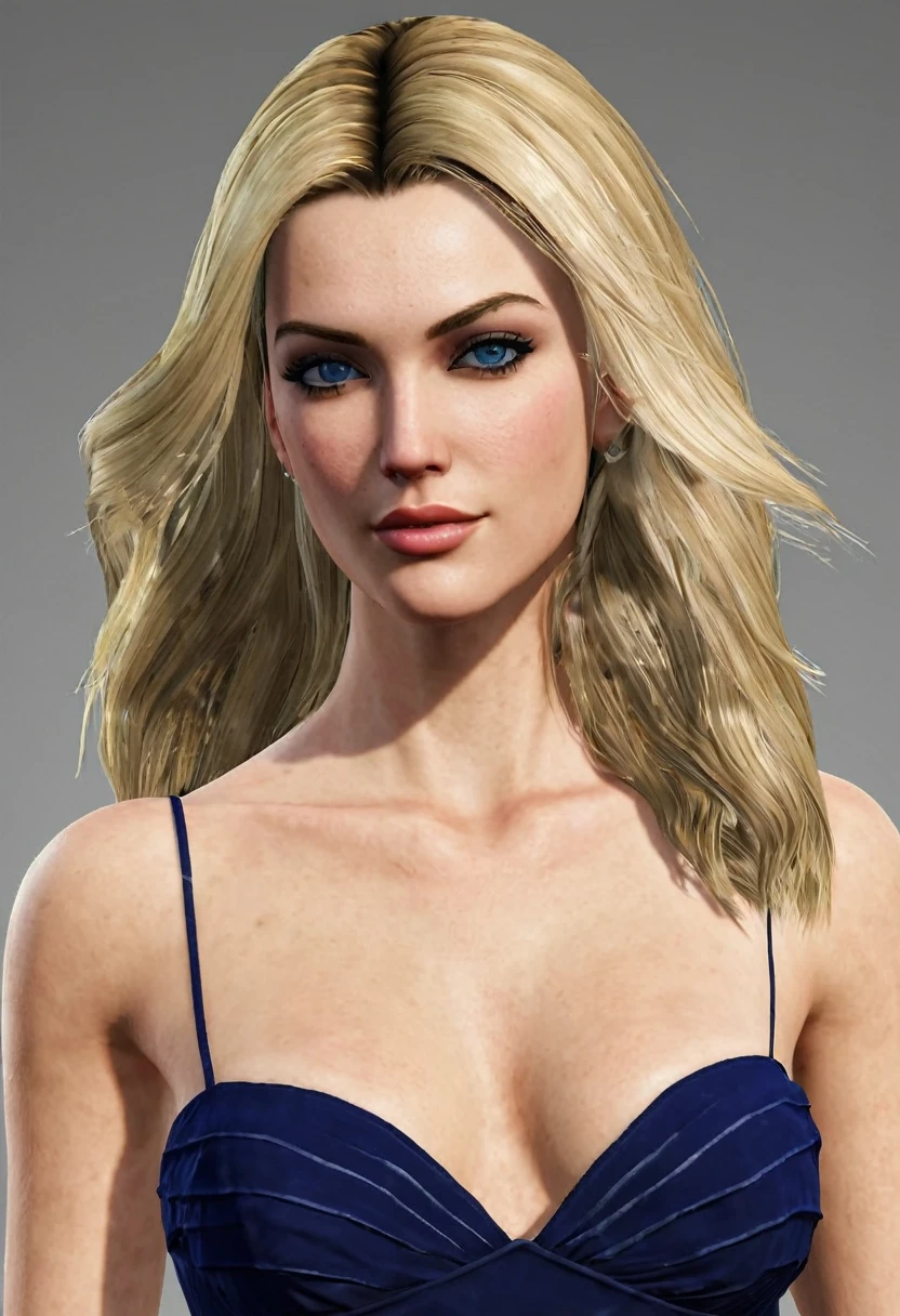 Mod para GTA V: "Alyssa Taylor - The Life of a Supermodel"
Character description:
Name: Alyssa Taylor
Edad: 27 years old Physical Description: Alyssa is a tall, slender woman with long blonde hair and blue eyes.. He has a charismatic presence and usually dresses fashionably in the latest haute couture styles..
Background:
Alyssa is an international supermodel who has come to Los Santos to work on a series of important projects, including photo shoots, fashion shows and charity events.