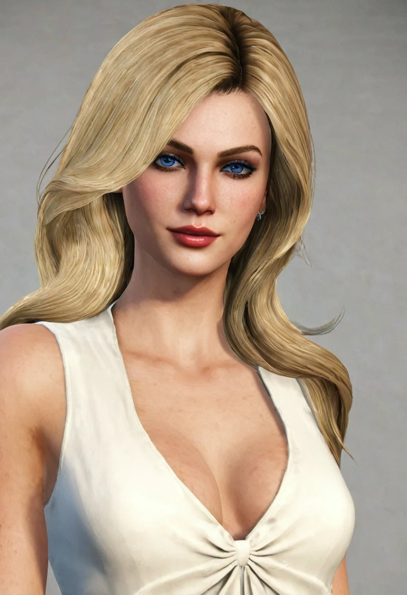 Mod para GTA V: "Alyssa Taylor - The Life of a Supermodel"
Character description:

Name: Alyssa Taylor
Edad: 27 years old Physical Description: Alyssa is a tall, slender woman with long blonde hair and blue eyes.. He has a charismatic presence and usually dresses fashionably in the latest haute couture styles..
Background:

Alyssa is an international supermodel who has come to Los Santos to work on a series of important projects, including photo shoots, fashion shows and charity events.