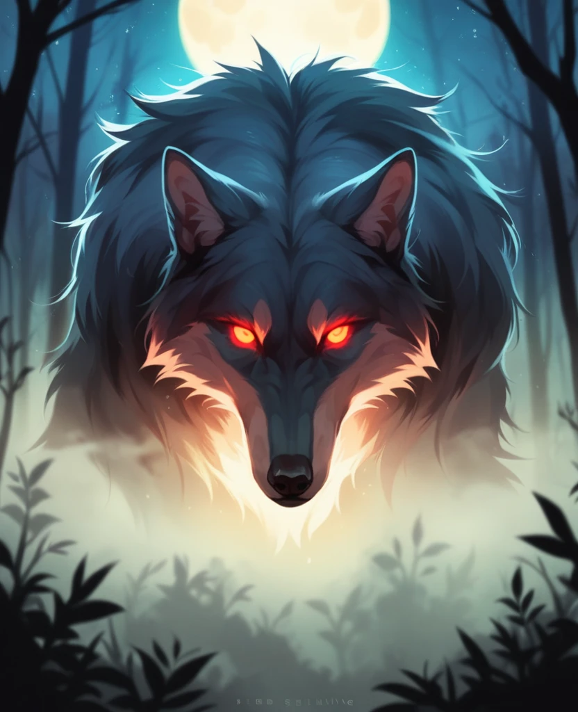 a majestic wolf howling at the full moon in a dark mystical forest, moonlight shining through the trees, dramatic lighting, cinematic composition, 8k, unreal engine, highly detailed, photorealistic, hyperrealistic, dramatic lighting, moody atmosphere, dramatic shadows, vibrant colors, glowing eyes, fur with intricate details, nature, wilderness, night sky, stars, fog, mist, depth of field
